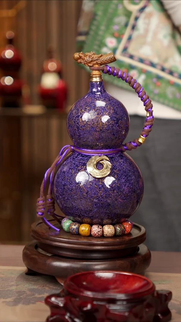 【闪购商品】 56-易林高端工艺大漆酒葫芦--888