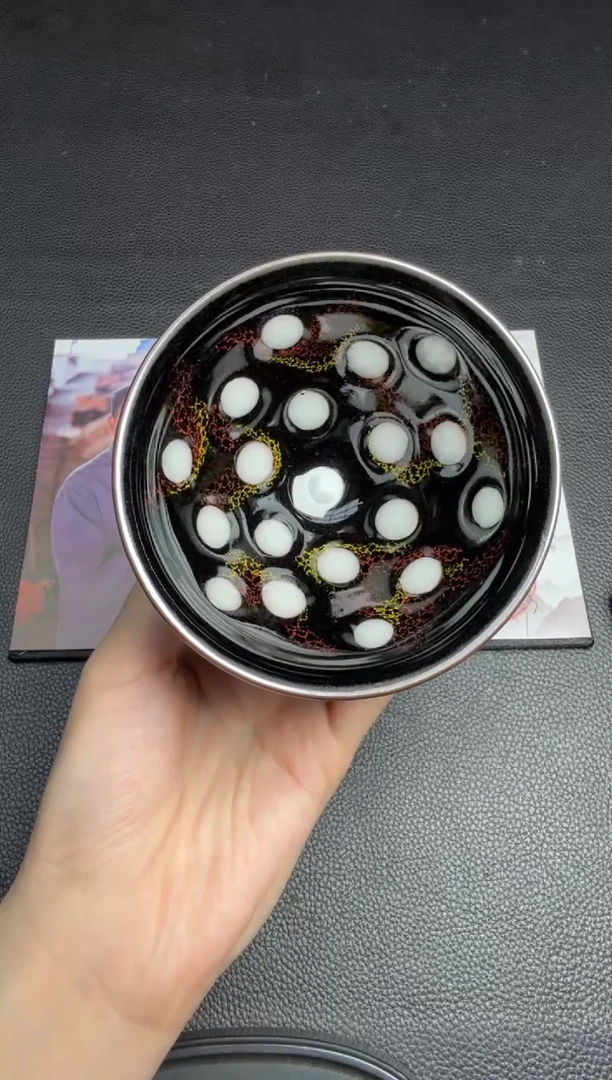 茶盏卢国伟蝴蝶珍珠斑23