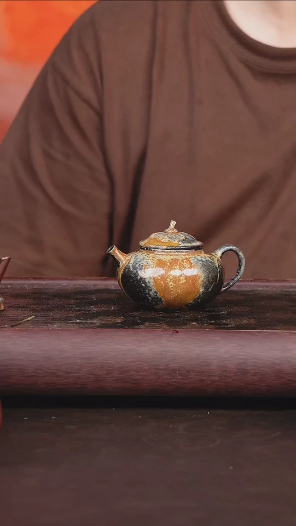 茶壶紫砂柴烧 壶
