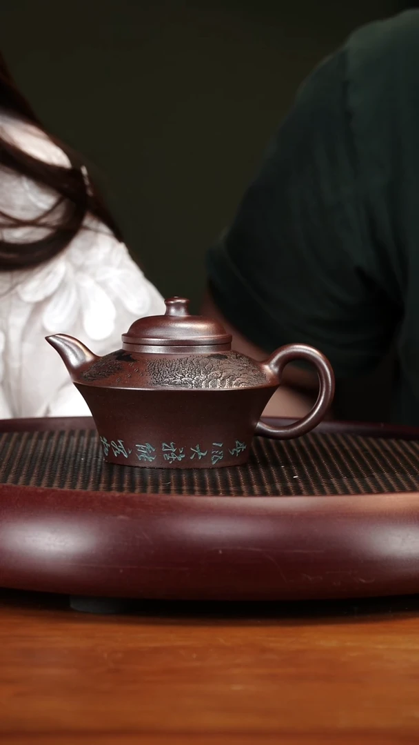 茶壶紫砂66ZKN高合欢 天青泥复兴窑烧280cc