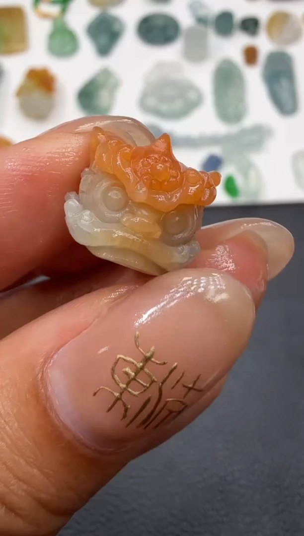 未镶嵌定制翡翠12.6*13*12.6