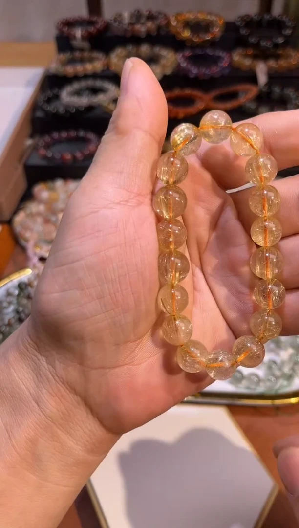 未镶嵌手串水晶SJ-893金发晶