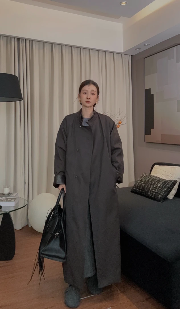 年终清仓 韩版气质白鸭绒风衣【NO退NO换】