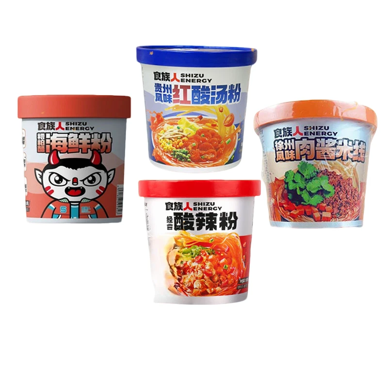 【25.10月到期】网红酸辣粉食族人新品徐州风味肉酱米线149g6桶冲泡