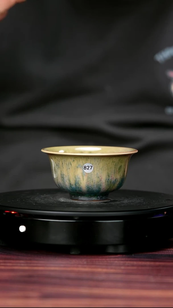 其他瓷827#盼龙窑一级品原矿钧瓷压手杯