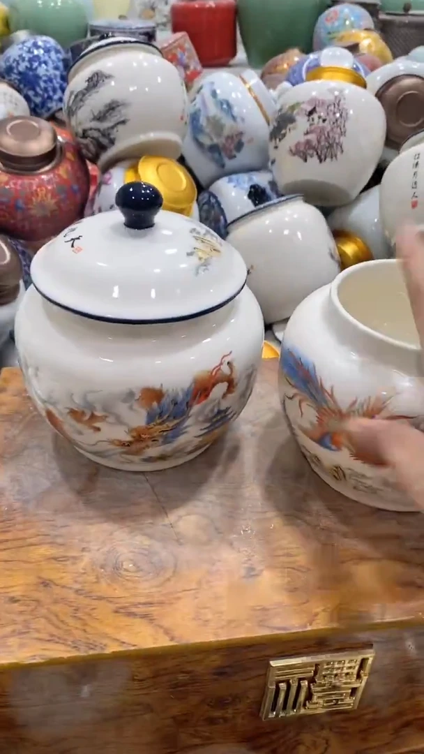摆件陶茶叶罐密封罐储存罐