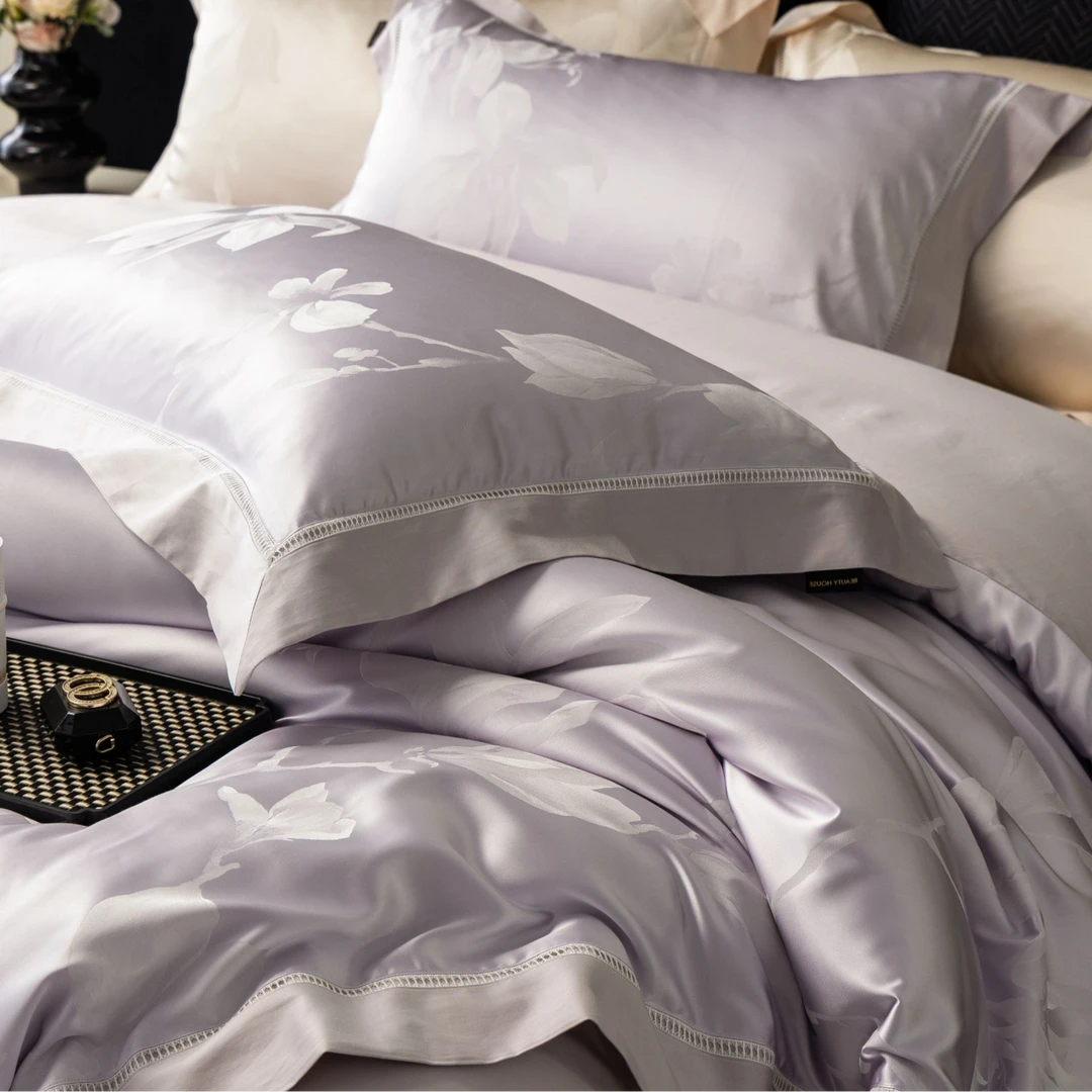 House Beautiful2025专柜【爱丽丝花园】高精密色织大提花四件套035