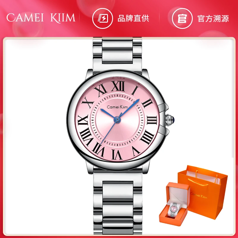 手表正品女士ck手表女士气球轻奢ins气质指针腕表防水女款时尚