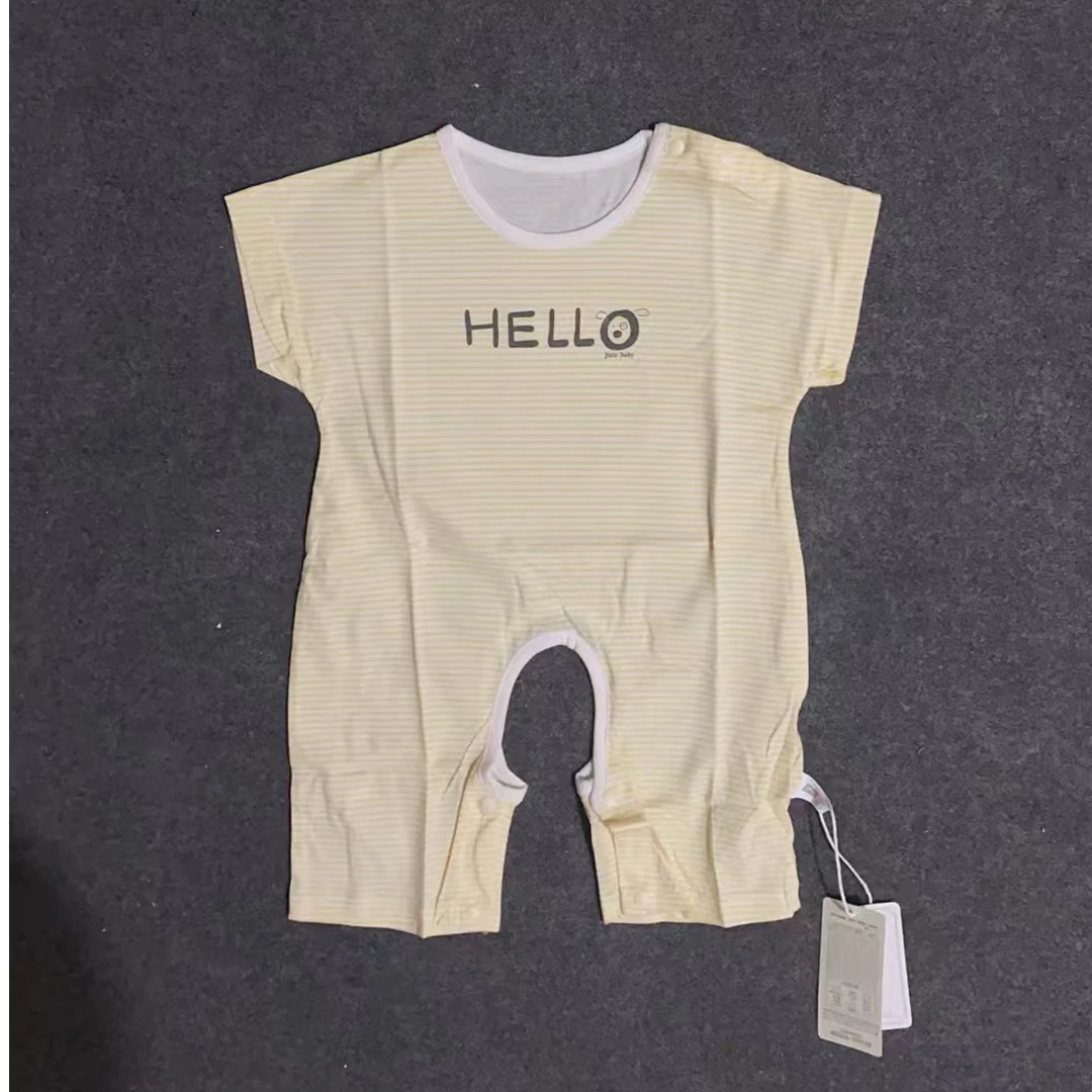 曼妙小时圆领开档哈衣