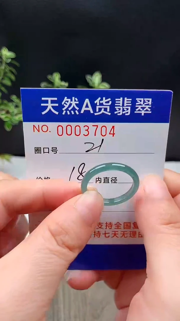 未镶嵌戒指翡翠21#