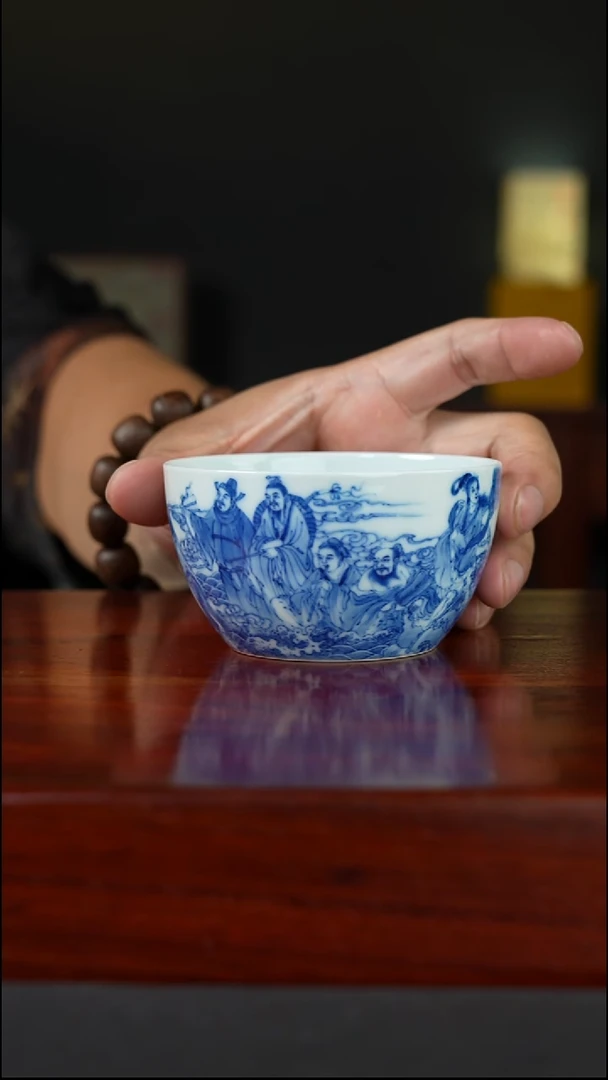 祖传窑  真柴窑传承400年八仙过海单杯