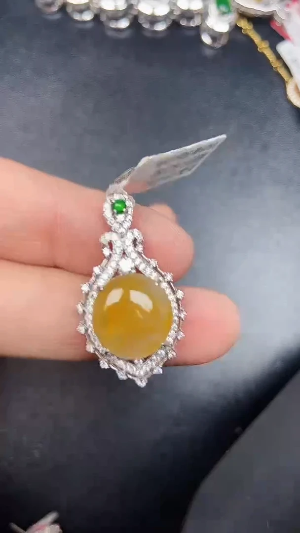 银S925镶嵌戒指翡翠3160