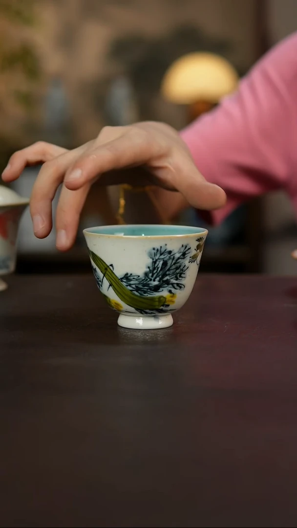 杯景德镇陶瓷杯碗柴烧多人