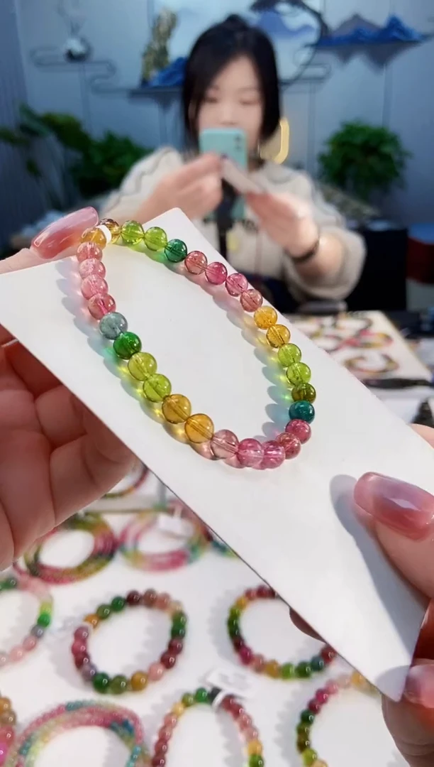 【闪购商品】碧玺手链未镶嵌G2376单圈颜色微差发1