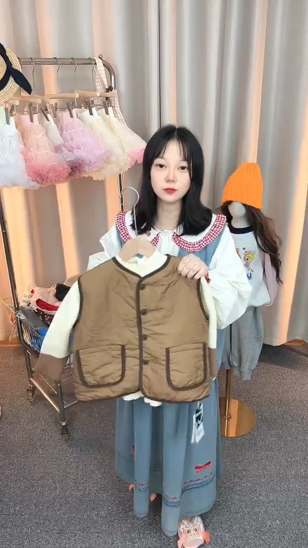 儿童加厚马甲100码A135