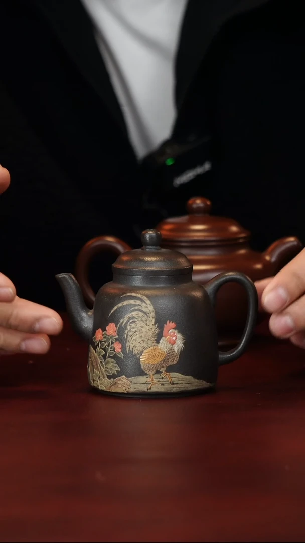 茶壶紫砂原矿高端紫砂--宫灯