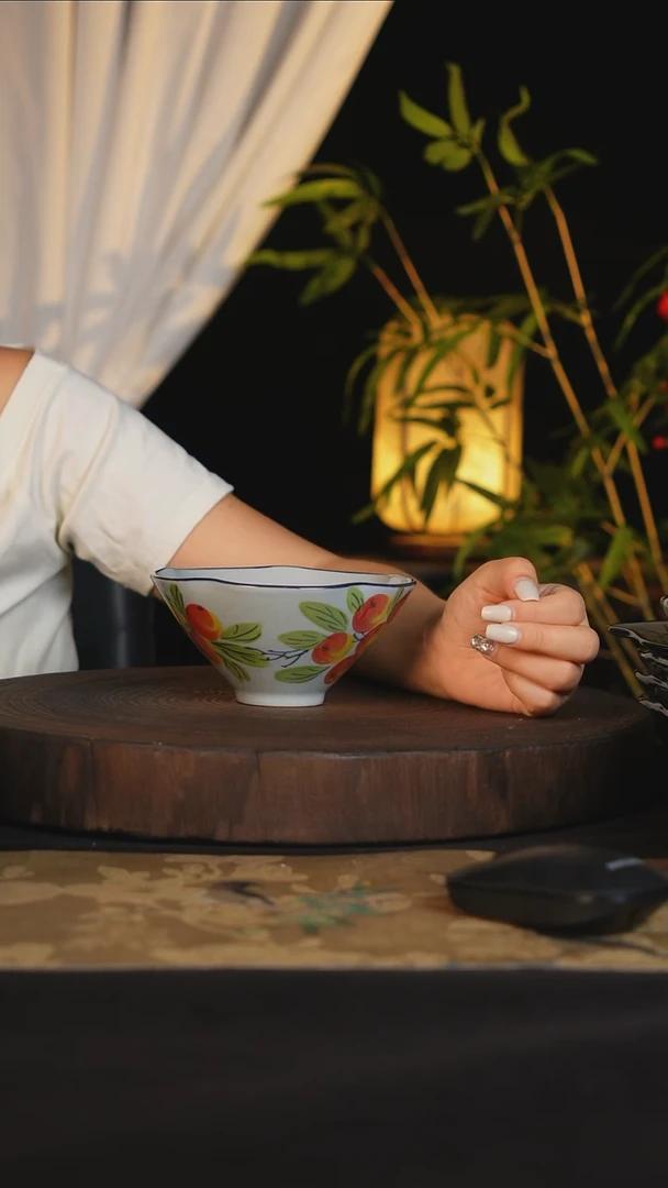 碗景德镇手工手绘高温釉下彩可进蒸箱烤箱洗碗机