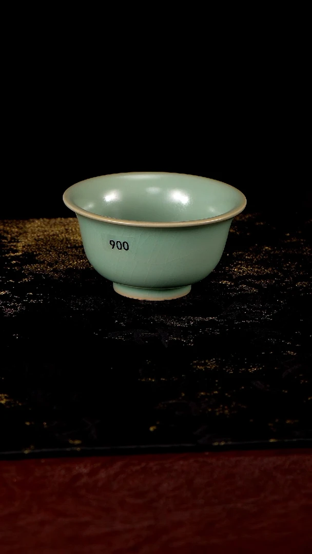 杯900 压手杯120cc匠工款君绿釉