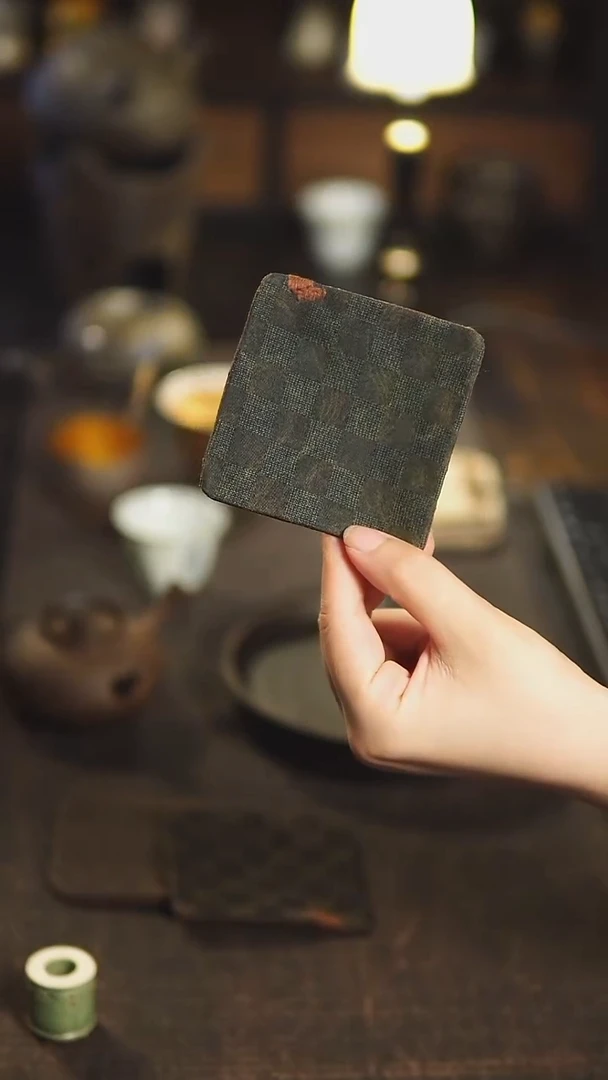 几席之上 香云纱杯垫7*7