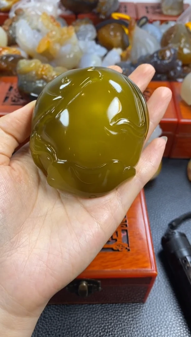 未镶嵌手把玛瑙/玉髓半**醒1