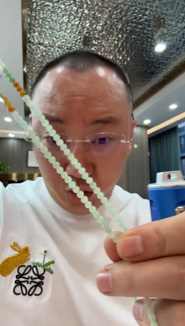 未镶嵌挂件翡翠A货翡翠多样性果绿多宝小米珠圆珠项链