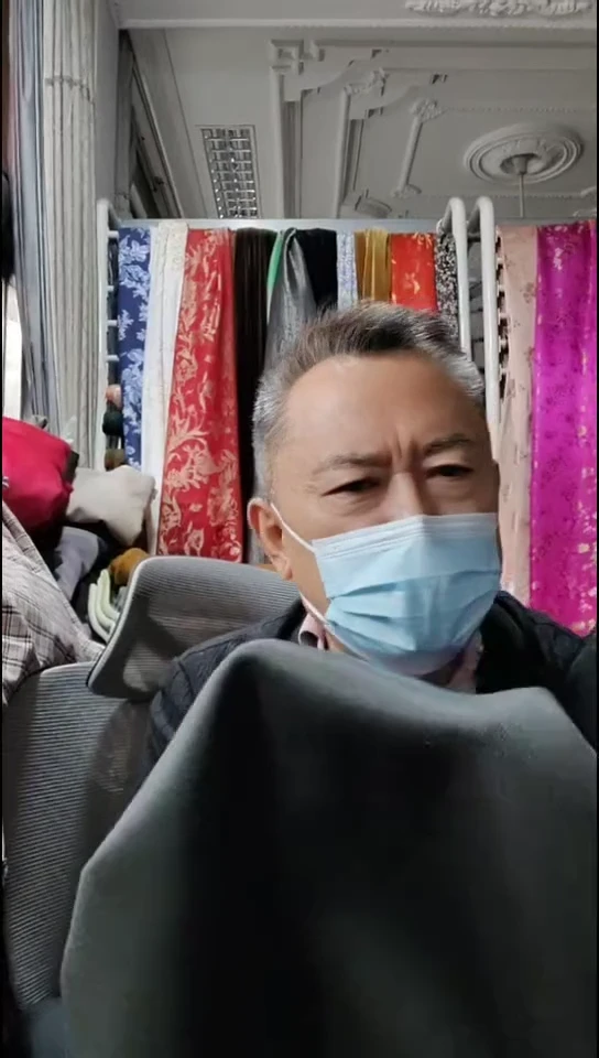 深墨绿色纯色双面布料