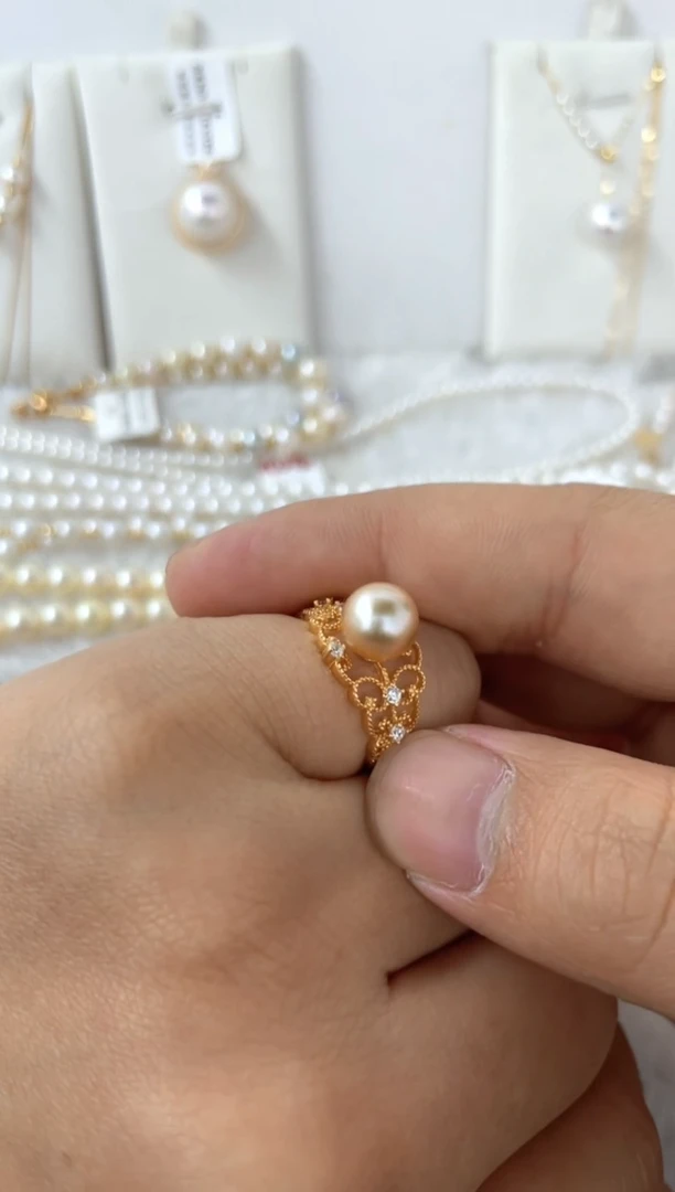 【闪购商品】海水珍珠戒指银S925镶嵌戒指