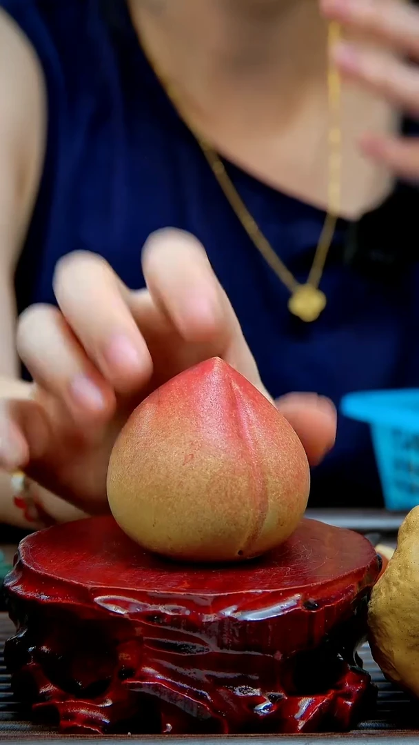 宜兴紫砂手工桃子