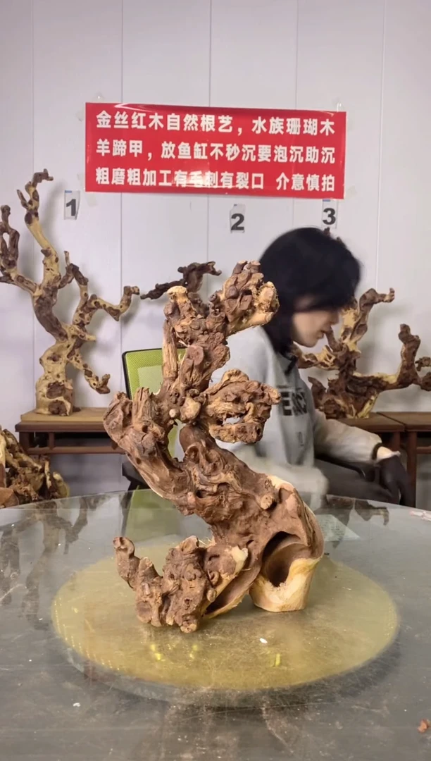 【闪购商品】香榧木金丝红木 羊蹄甲