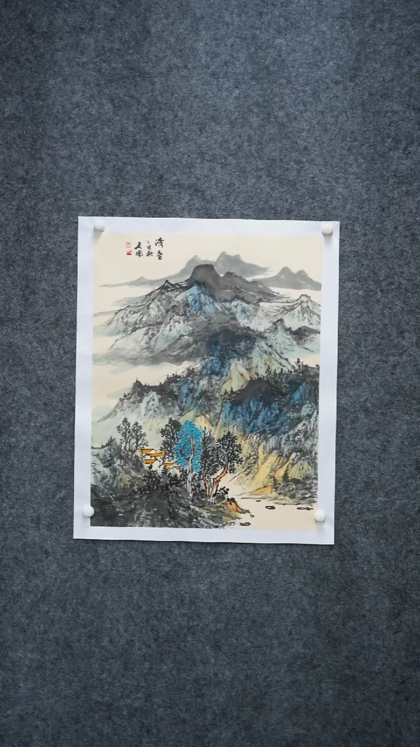 国画国画作品HJG老师