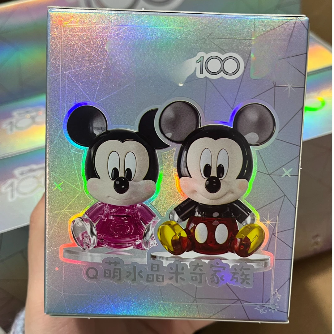 【100周年水晶米奇家族】Q萌积木动漫周边收藏摆件女生礼物