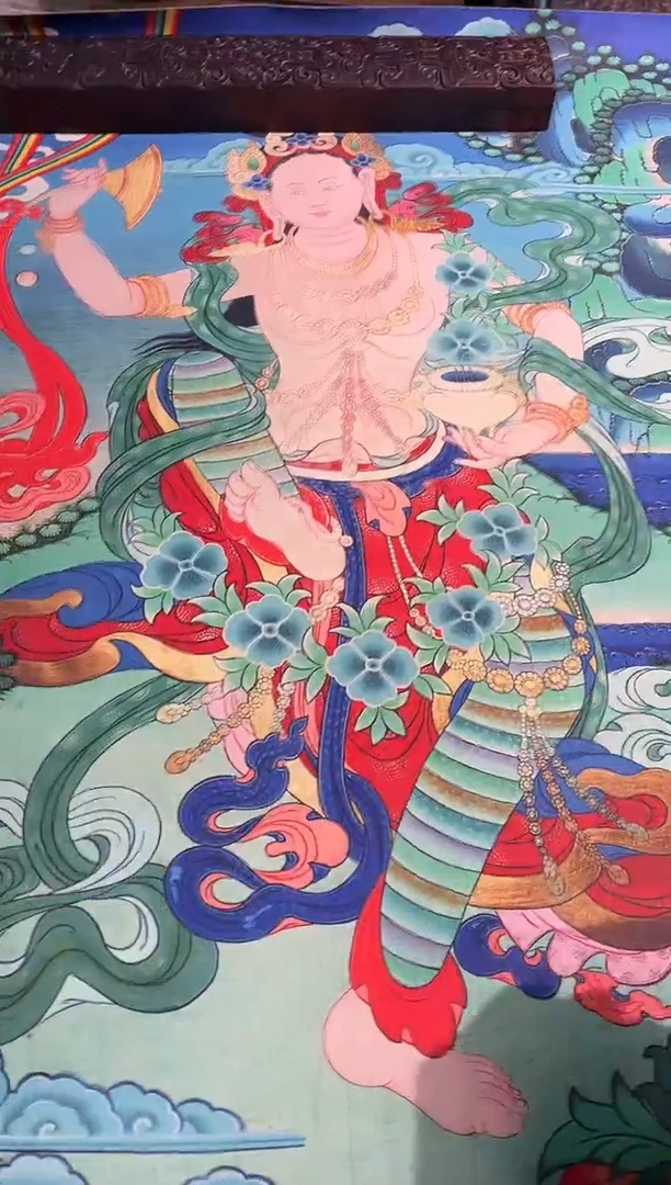 卷轴画卷轴画天天的唐卡