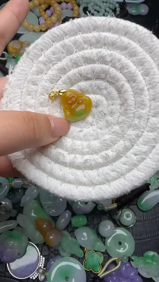 颈饰未镶嵌翡翠缅甸翡翠吊坠