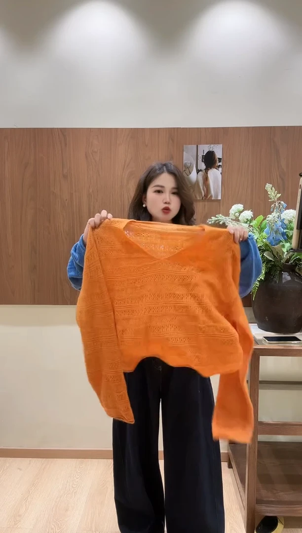 婳婳同款橘色绵羊毛毛衣（NO退  NO换）