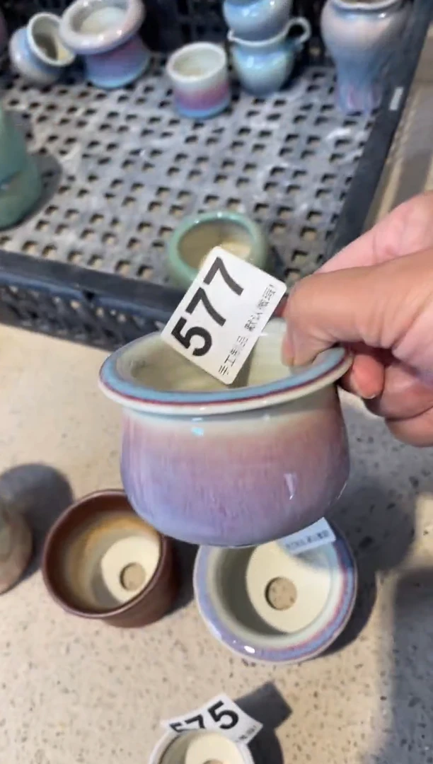 瓷片U*577知木小芳花盆