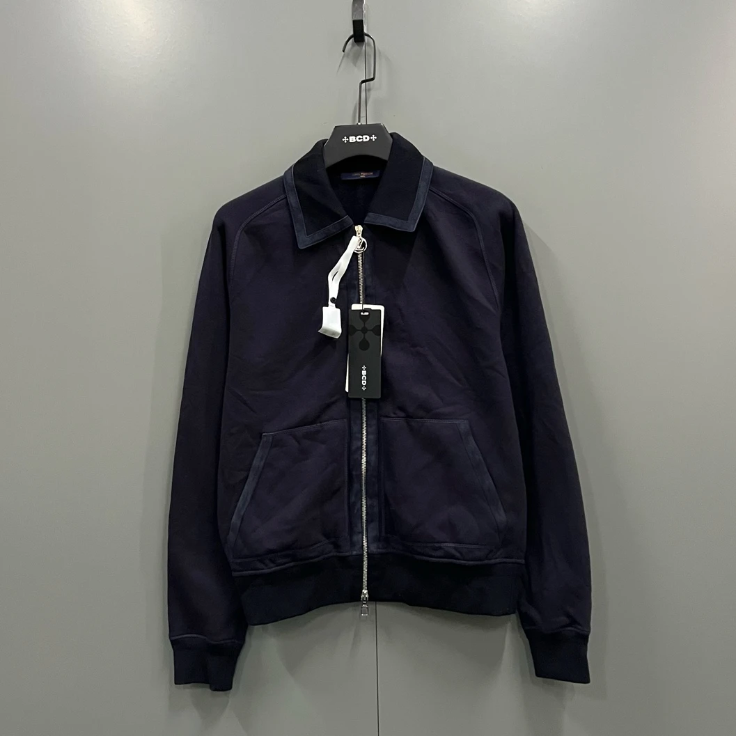 未使用 LouisVuitton/路易威登 藏青色翻领拉链夹克S