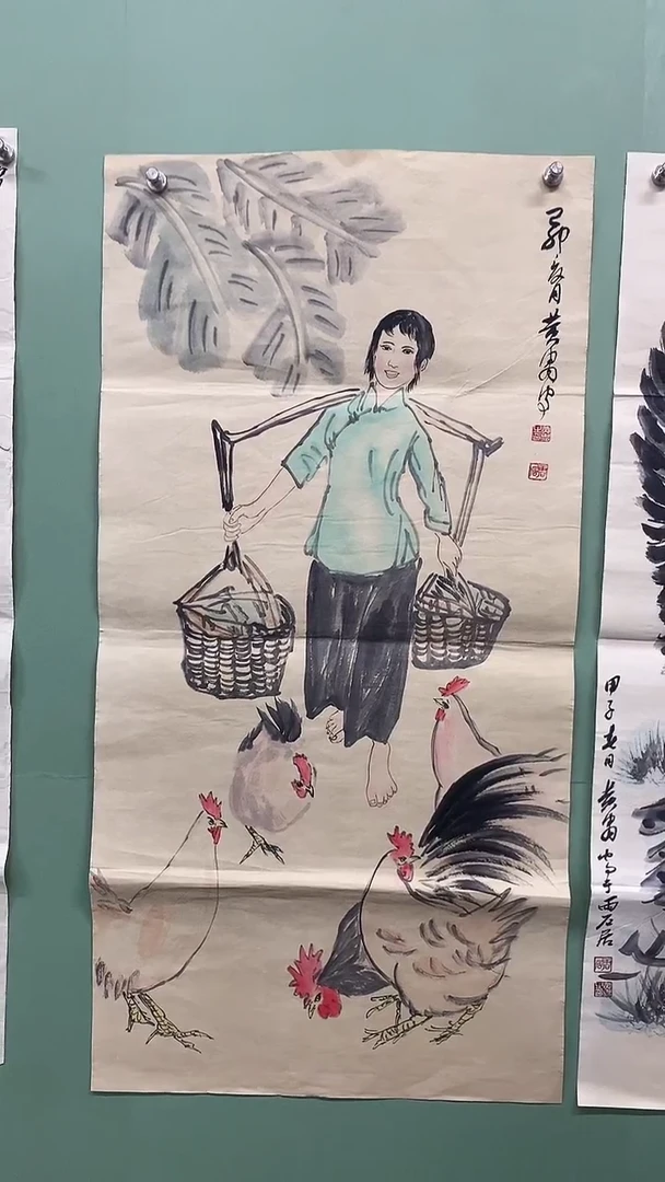 竖款精品三尺人物