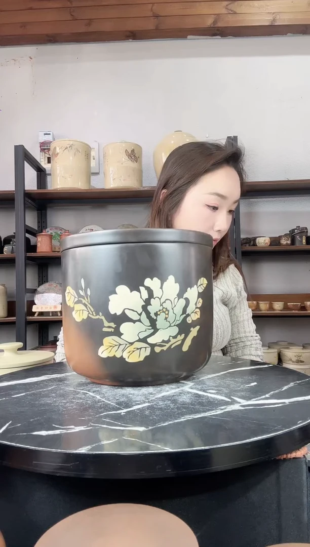 【闪购商品】罐微瑕精磨彩填醒茶罐