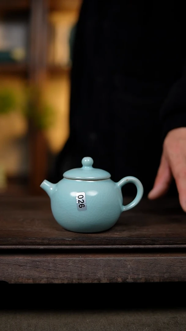 【闪购商品】杯仿古宋臻釉纯手工小苹果壶大侠026
