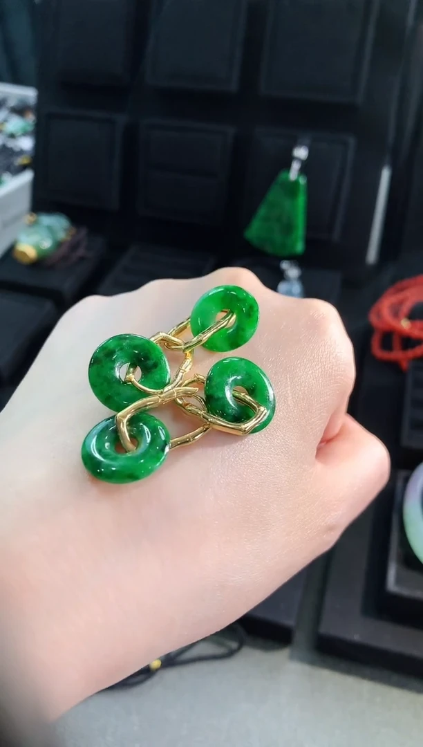 【闪购商品】翡翠耳饰银S925镶嵌多样性发货 发其一 不挑不选