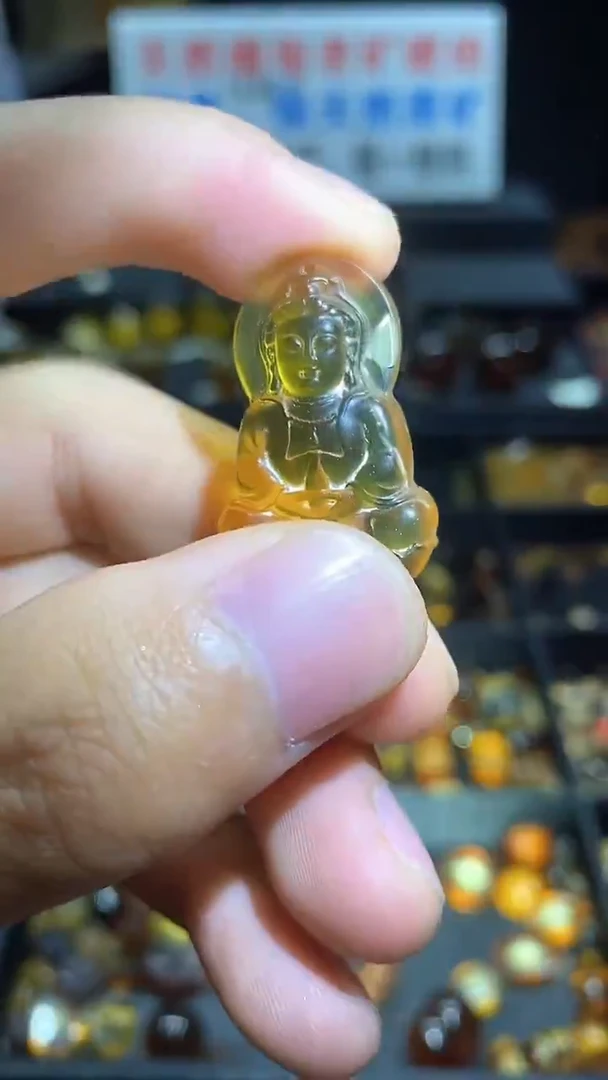 琥珀项链未镶嵌天然缅甸琥珀