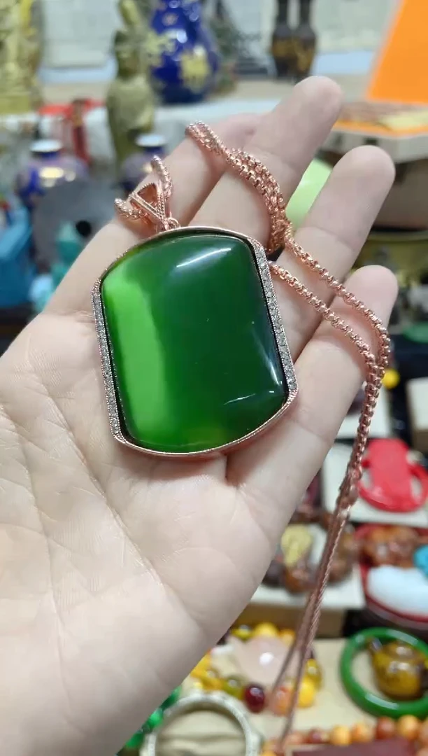 【闪购商品】和田玉（碧玉）颈饰未镶嵌主播推荐主播推荐