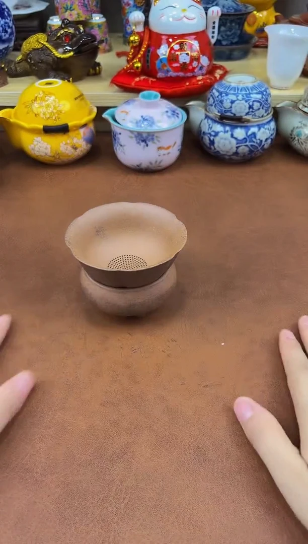陶瓷茶具摆件旅行套组