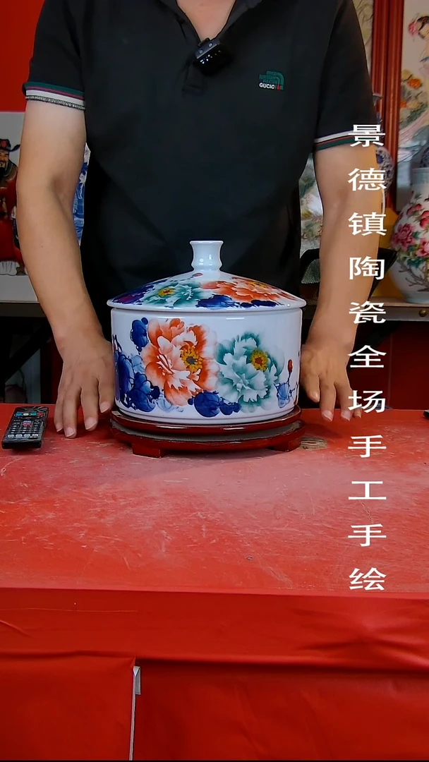 摆件手景德镇陶瓷 全场手工绘15