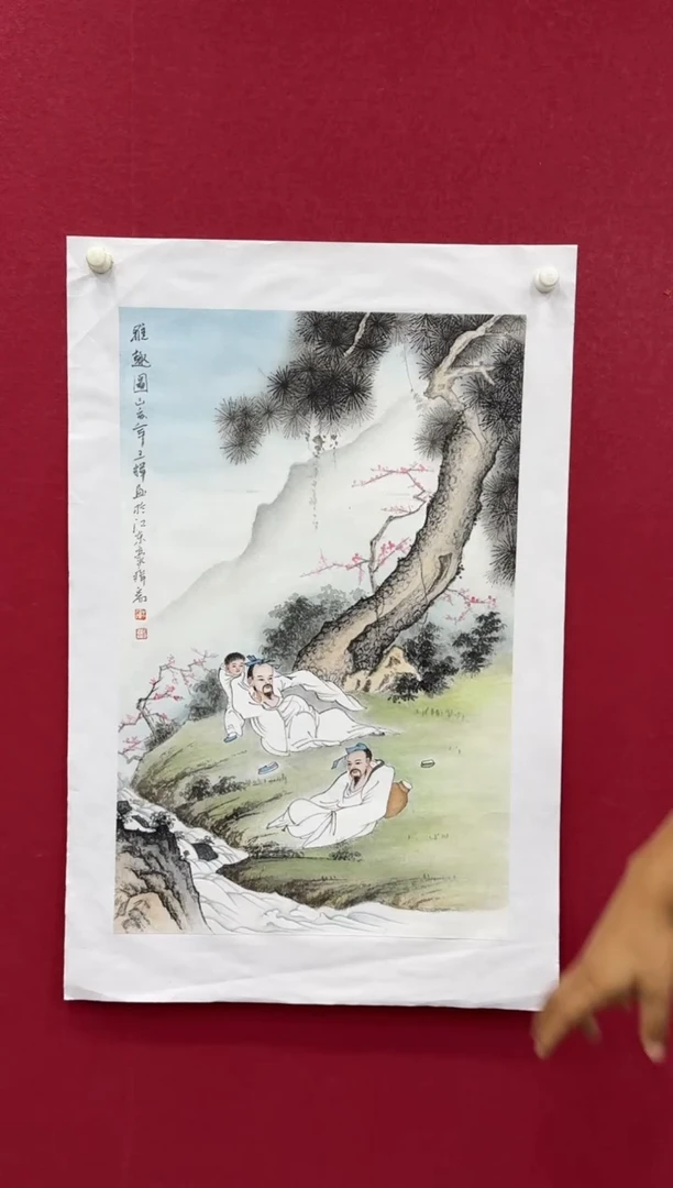 国画国画绘画山水花鸟