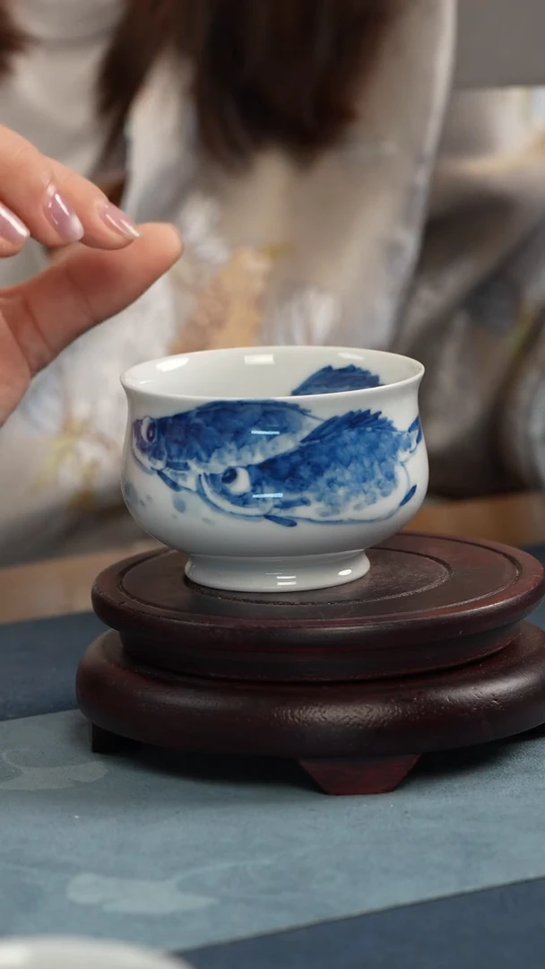 杯子王庆龙 青花鱼