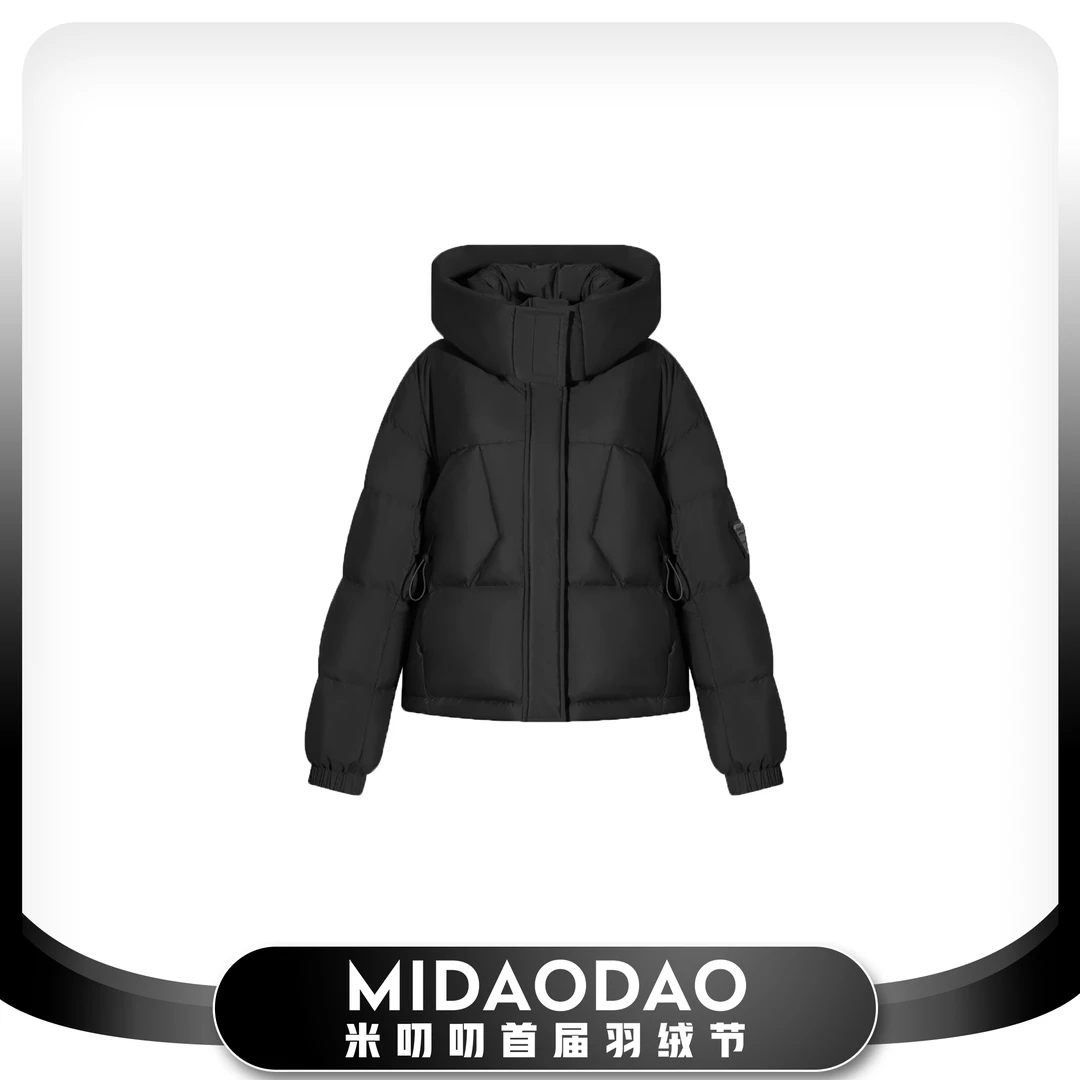 MDD·时尚宽松三角标连帽羽绒服 MX127