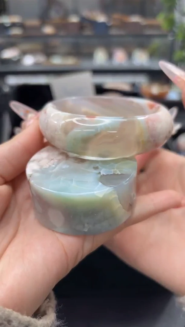 未镶嵌手镯石英质玉173(58圈赠送镯心)