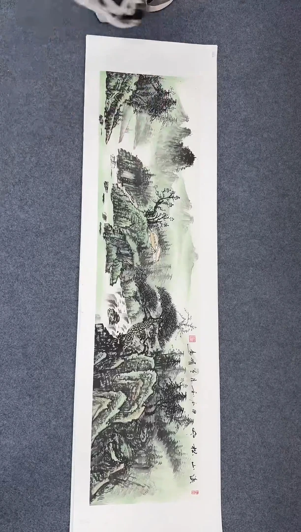 国画同类型随机青绿