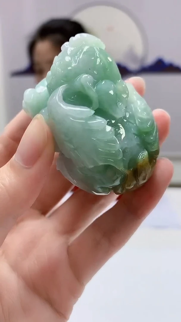 【闪购商品】定制翡翠未镶嵌4902zm-毛货挂件貔貅24